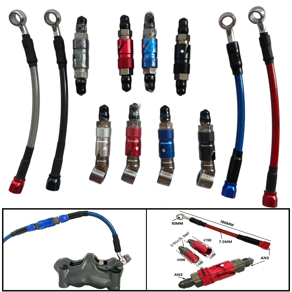 Brake Line Motorcycle - Motorcycle AN3 Quick Connect Brake Hose