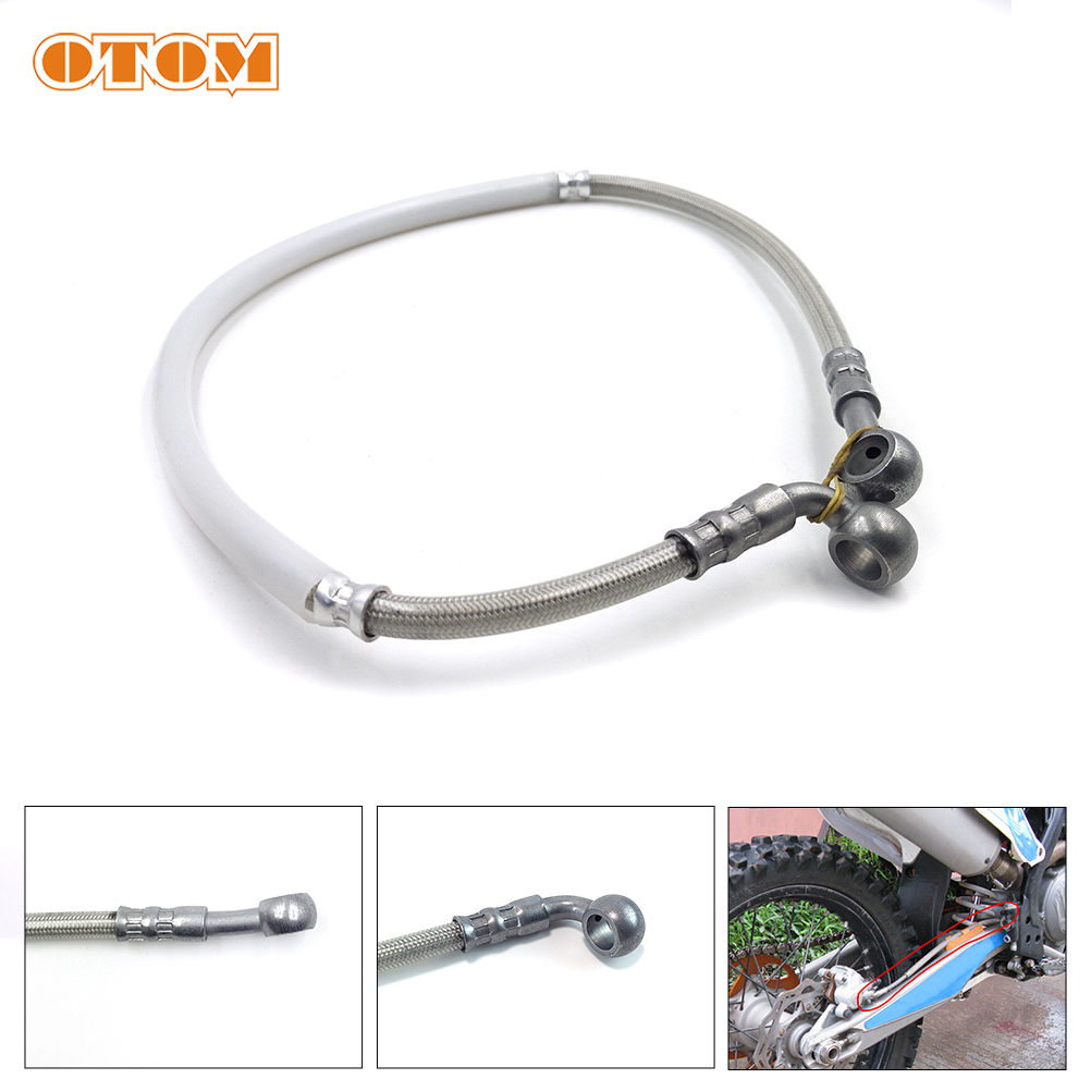 Motorcycle Brake Cable - OTOM Motorcycle Rear Brake Hose Hydraulic