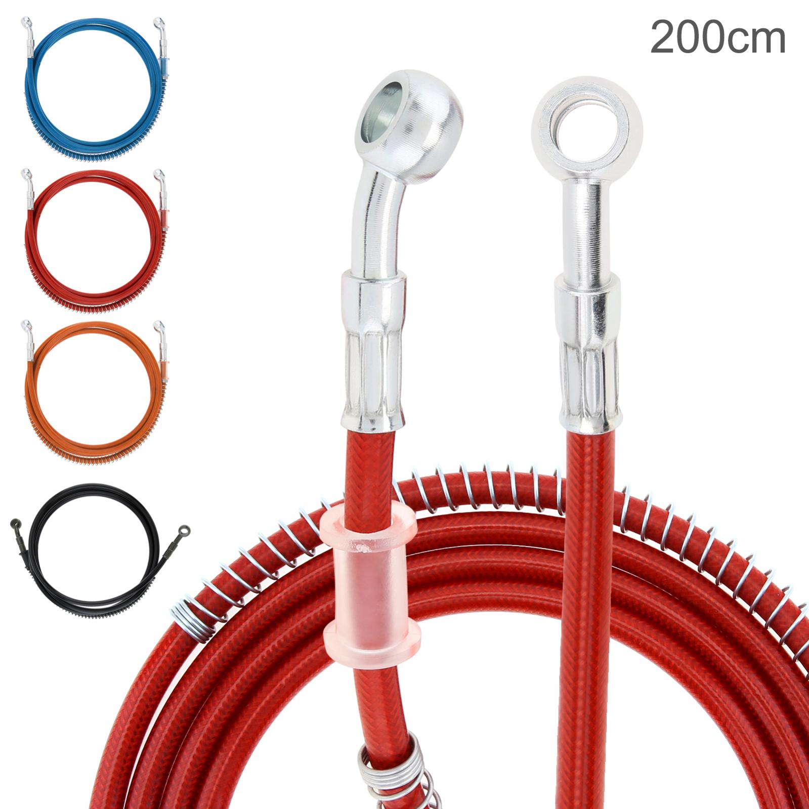 Brake Line Motorcycle - 200cm Motorcycle Dirt Bike Braided Brake