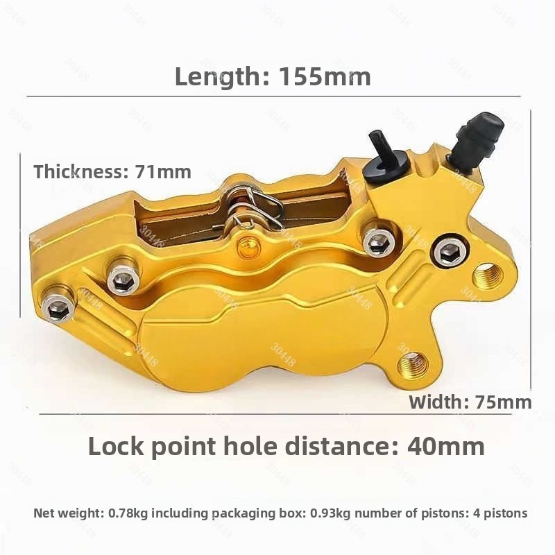 Motorcycle CNC Four-Piston Bra - огляд і ціна Brake Disc Motorcycle