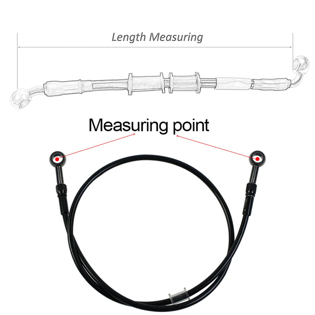 AN3 Braided Brake Hose Motorcy - огляд і ціна Motorcycle Brake Cable