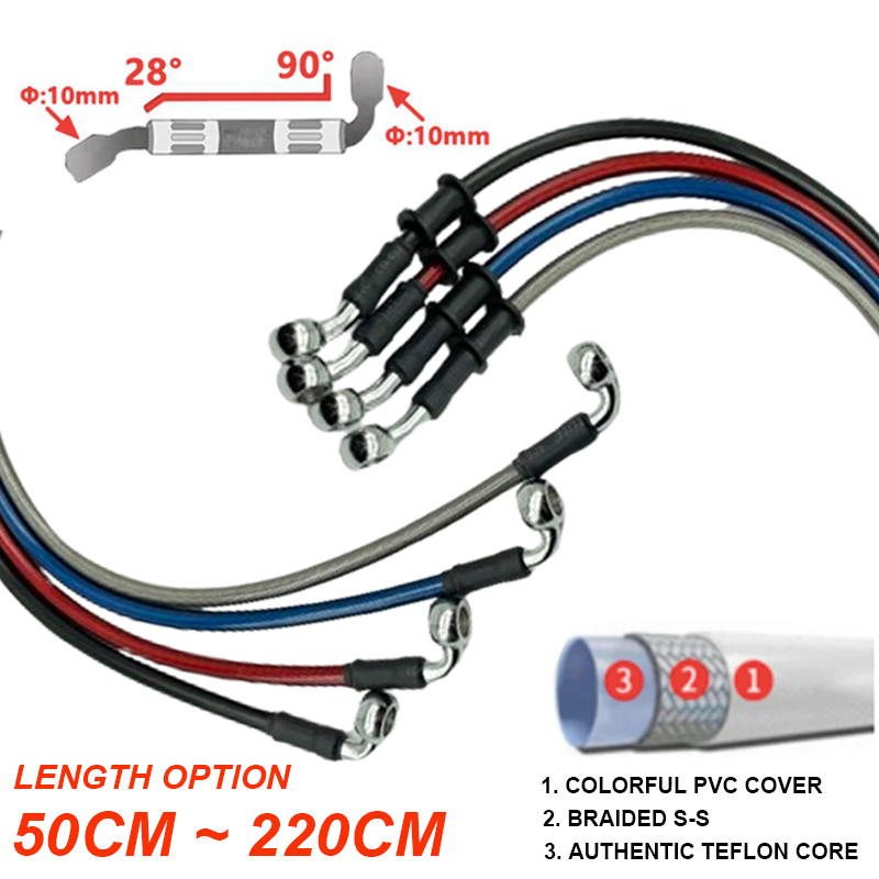 Silver 30cm To 220cm 28°-90° 1 - огляд і ціна Brake Line Motorcycle